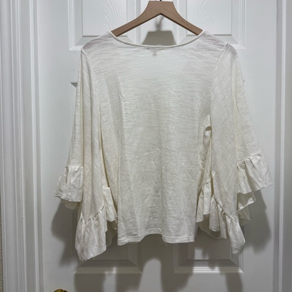 EARTHBOUND Cream Ruched Blouse - Picture 3 of 3